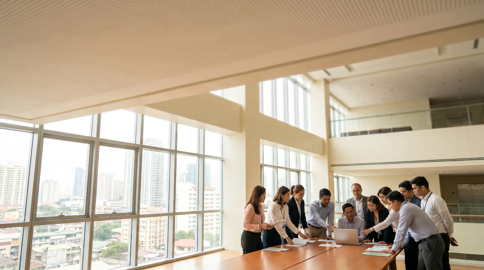 Government office team at work